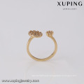 14639 Fashion jewelry ring women's 2 gram 18k gold zircon stone finger rings design